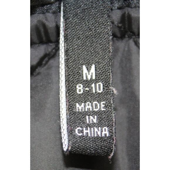 XOXO Girls M (8-10) Quilted Puffer Jacket Coat Black Sherpa Collar - Picture 4 of 11